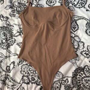 Stylish Tan Bodysuit
